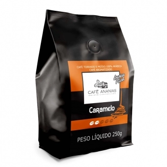 Café Ananias 100% arábica em pó para coador aroma caramelo com 250 gramas