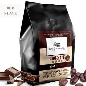 Café Ananias em pó  para coador aroma chocolate contem 250 gramas